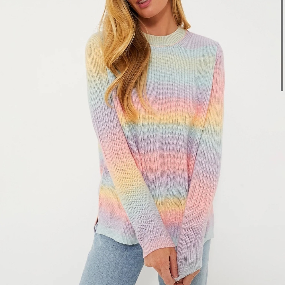 Hyacinth house candy crew neck sweater, pink/blue/orange, Size S E25